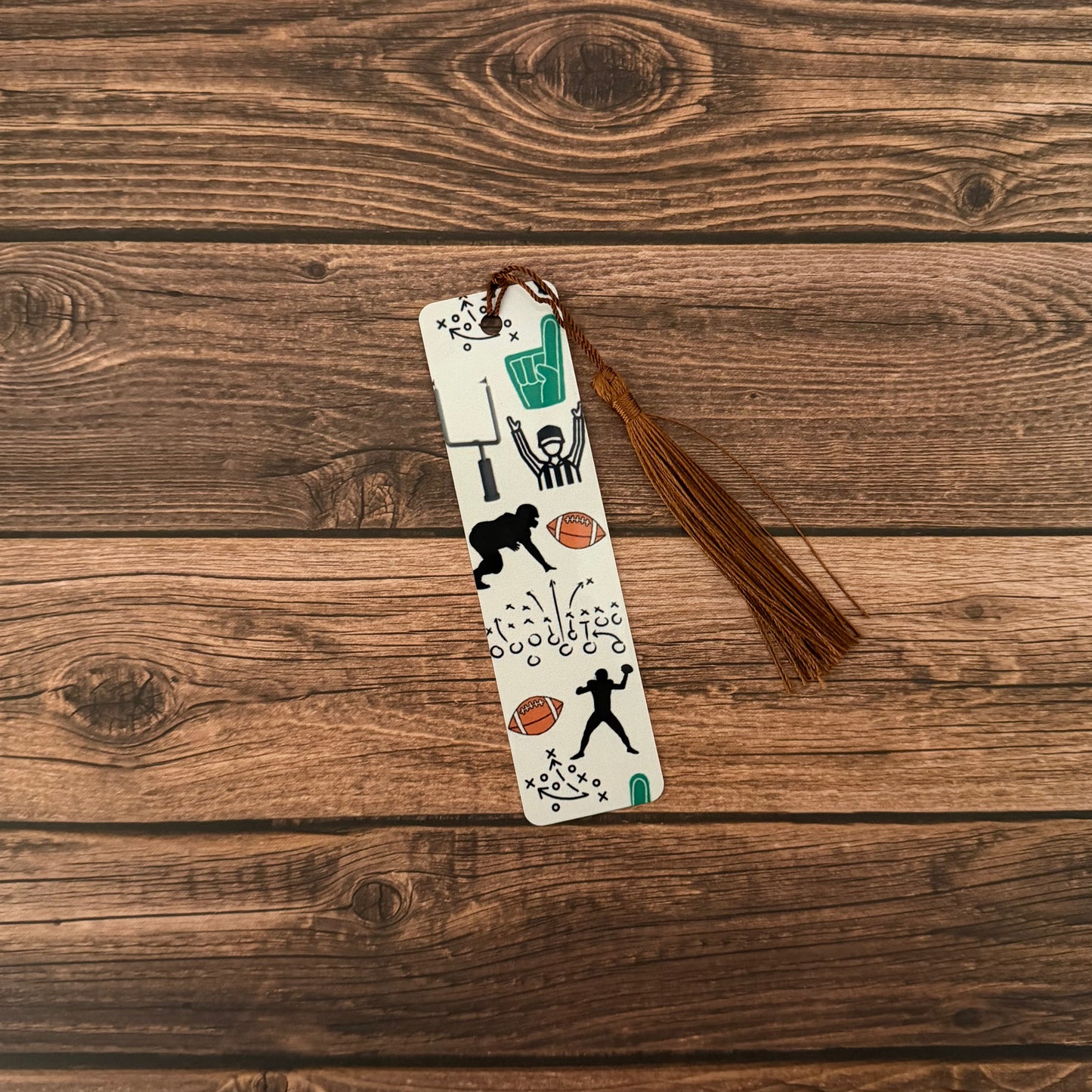 Football Themed Metal Bookmarks