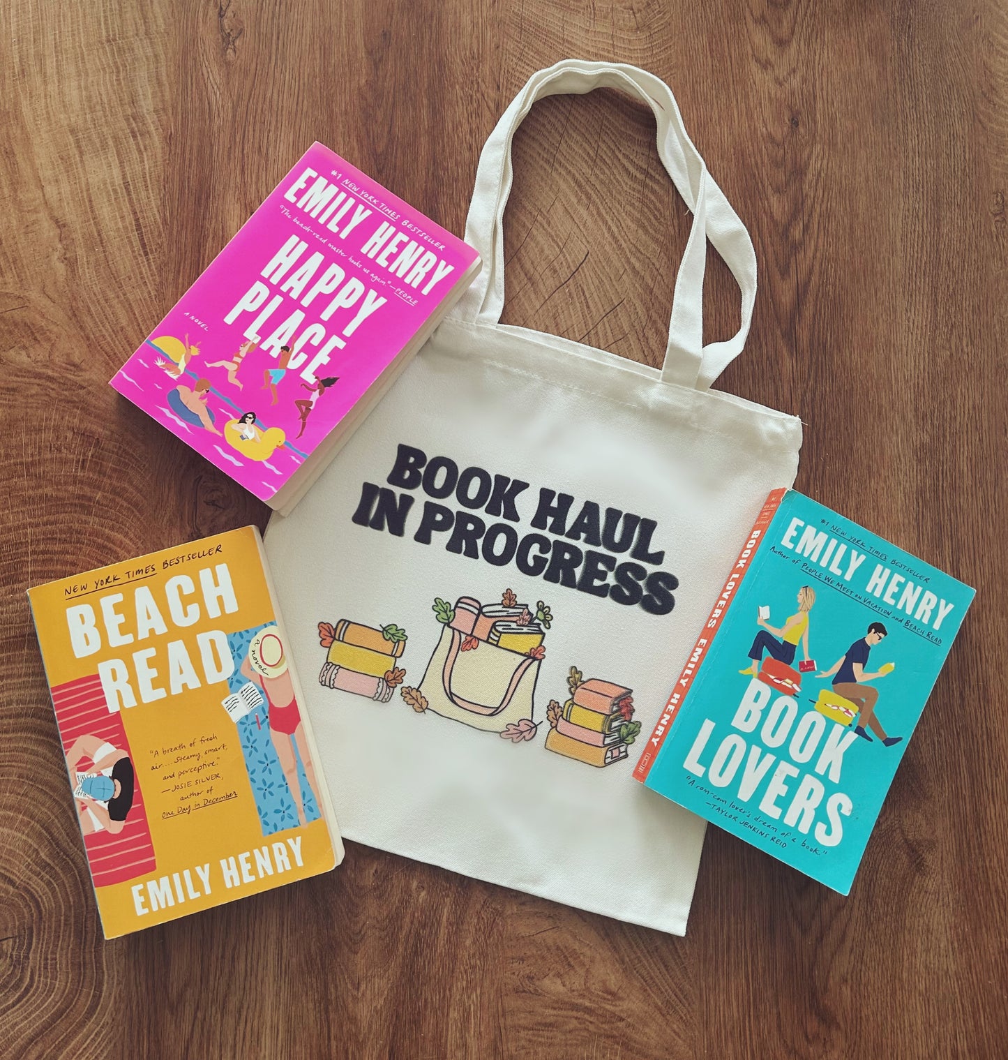 Book Haul in Progress - Tote Bag