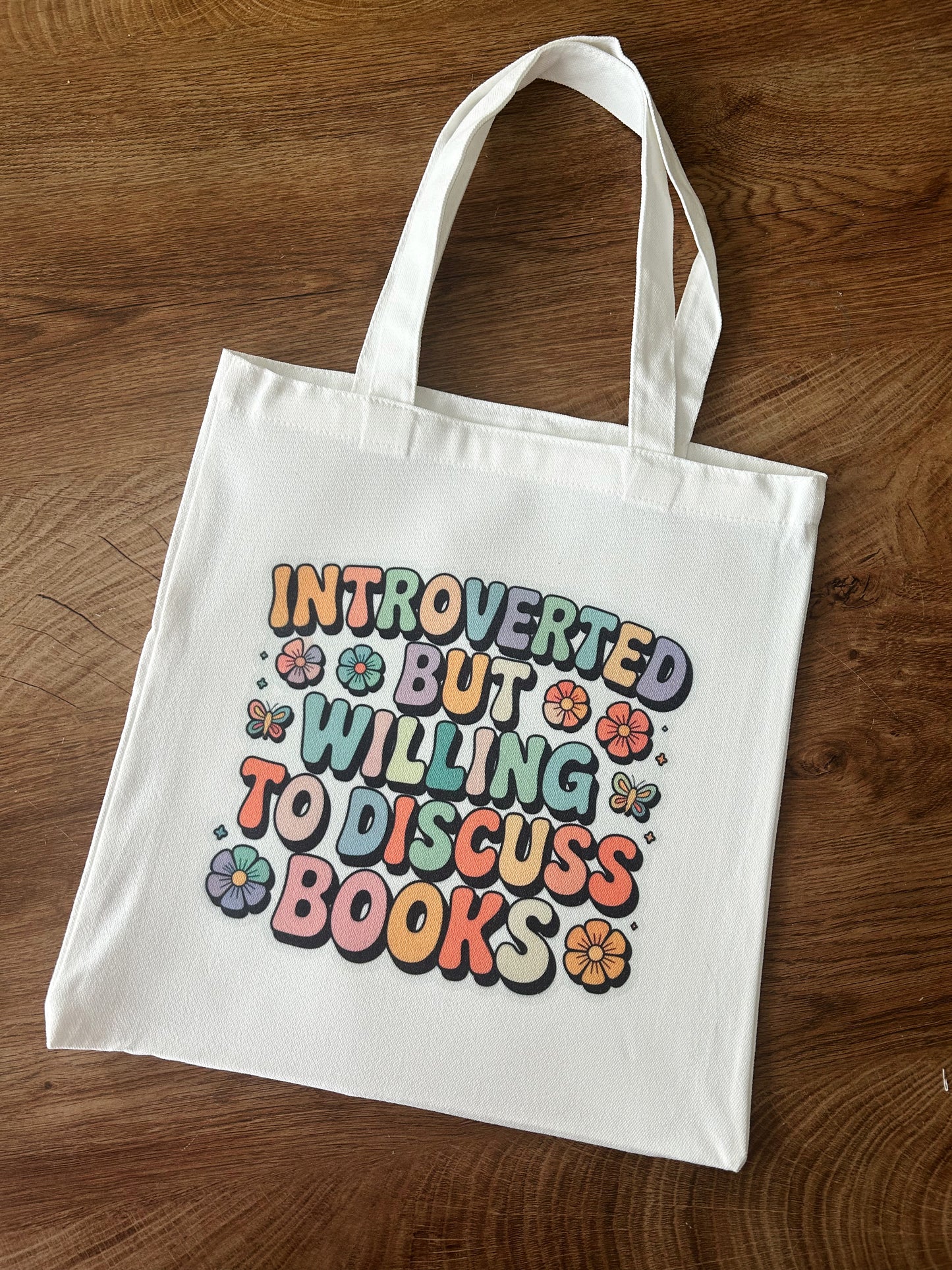 Introverted But Willing To Discuss Books - Tote Bag